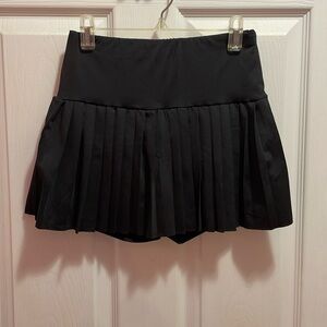Shein Black Pleated Golf Skirt w/ built in shorts